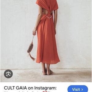 Cult Gaia Artemisia Dress, Red, XS